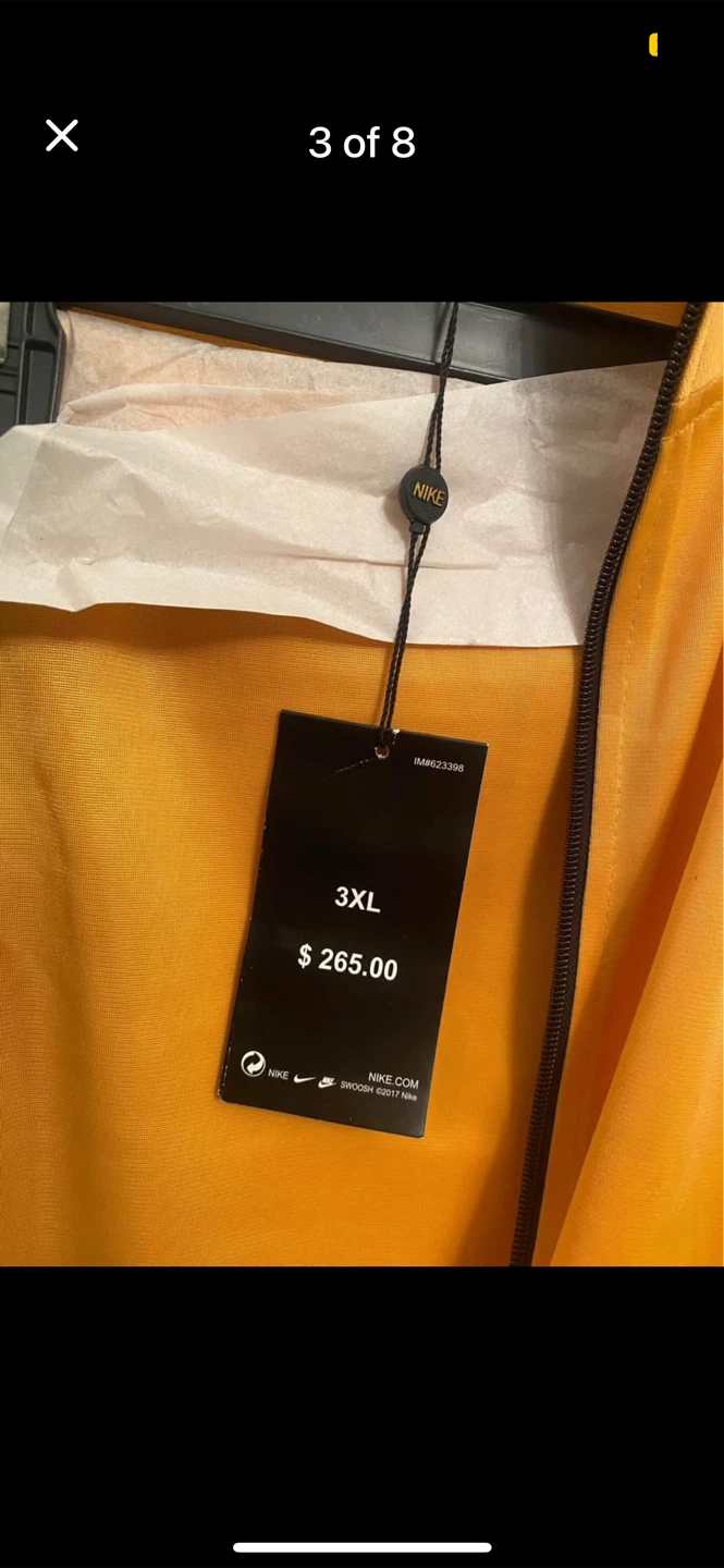 Jordan x Nike Dry-Fit Track suit Yellow/Black 3XL $120 - photo 2