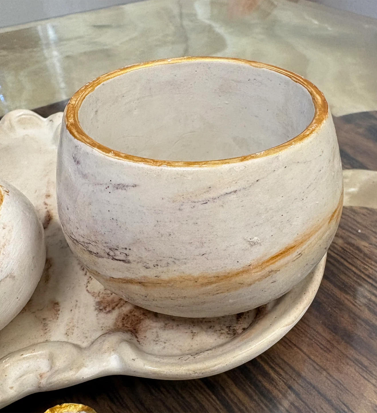Handmade 5-Piece Marble Decorative Tray Set - photo 4