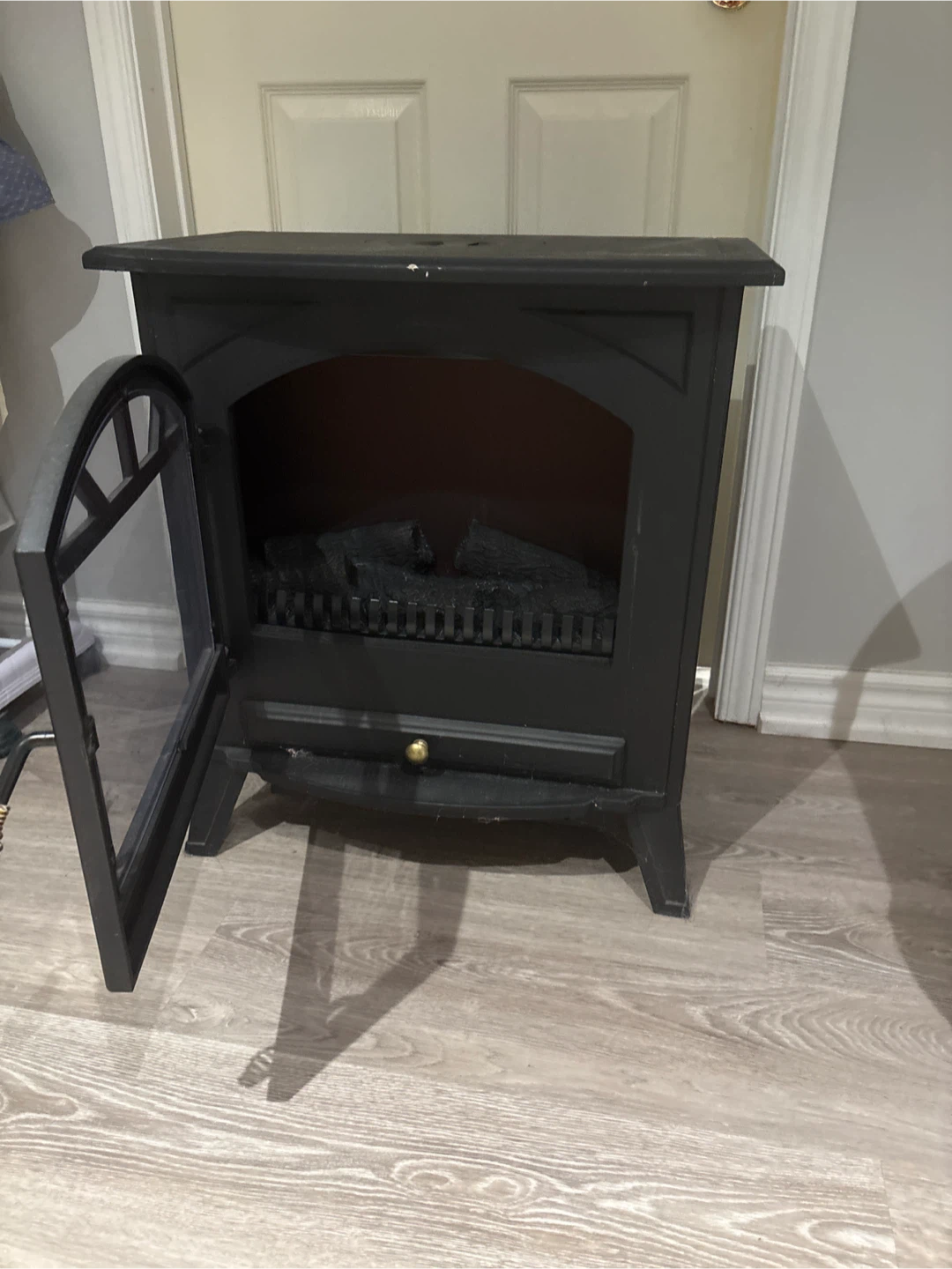 Black Electric Fireplace Stove - photo 2