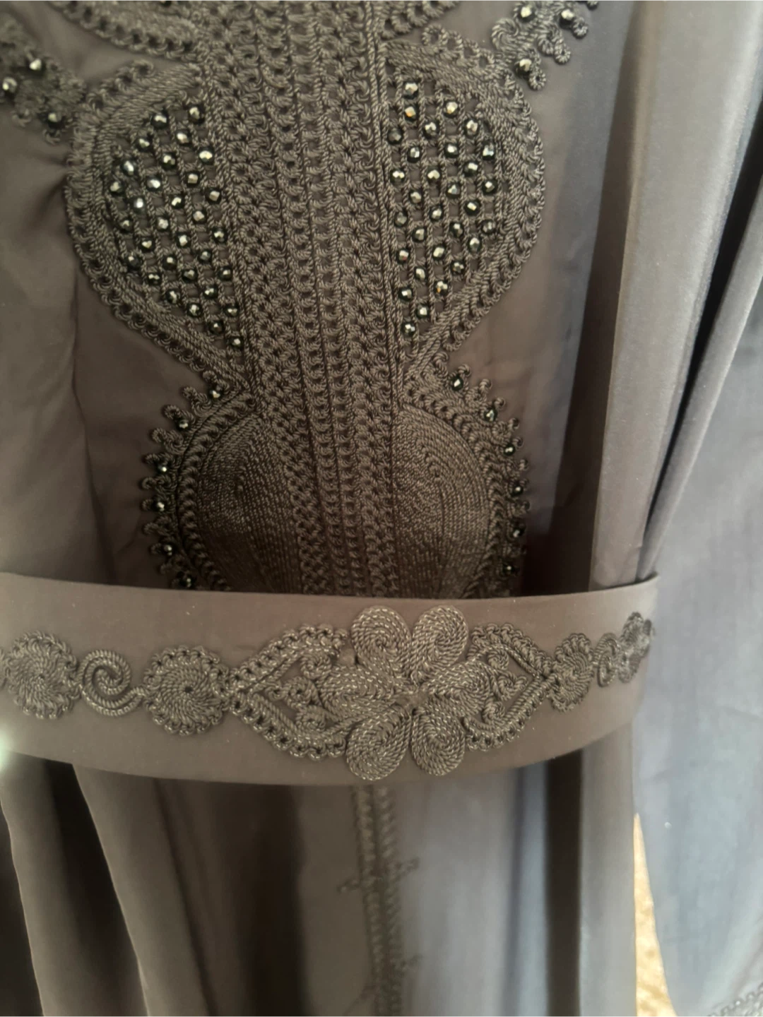 Black Beaded kaftan Dress - photo 2