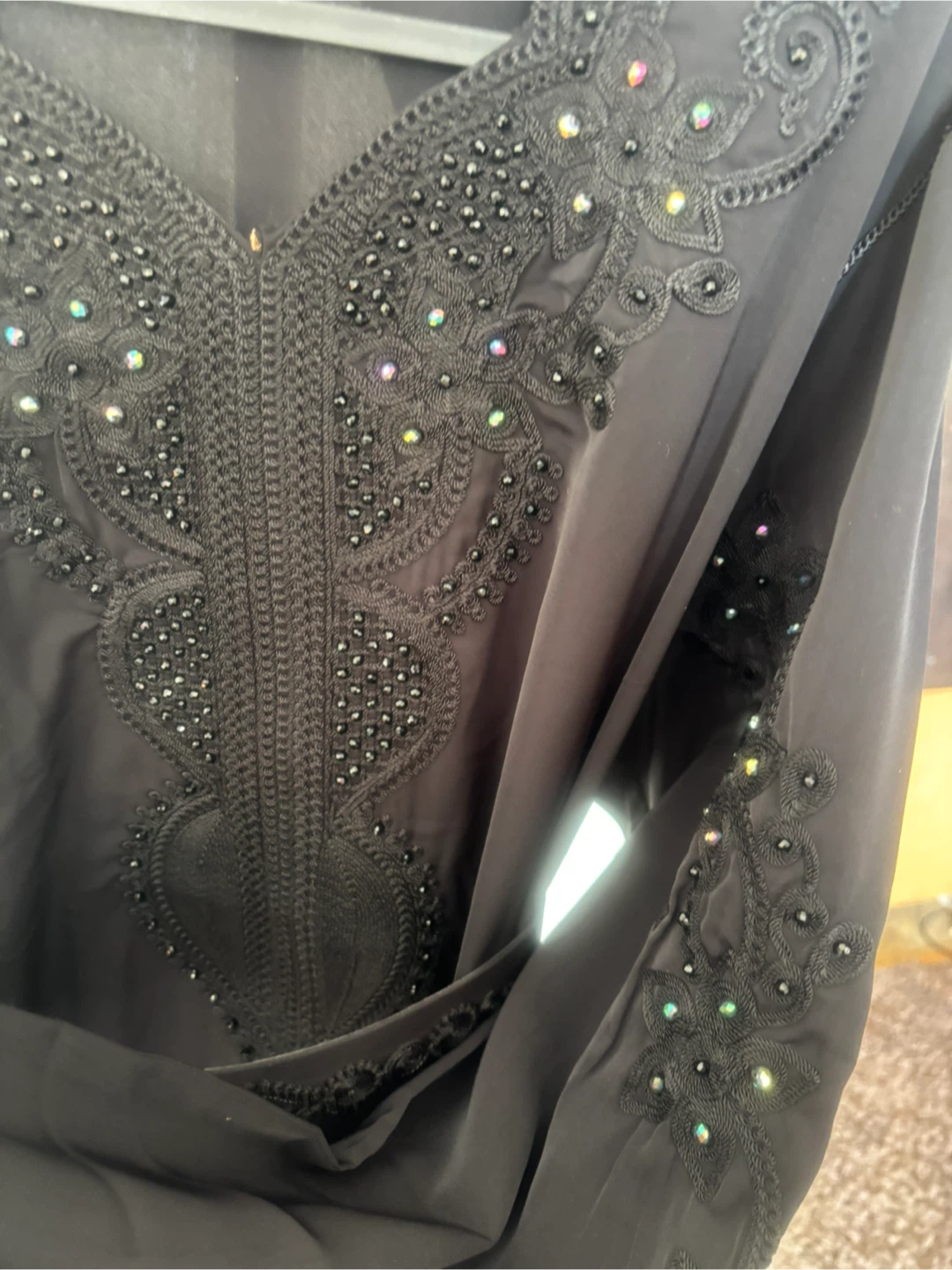 Black Beaded kaftan Dress - photo 3