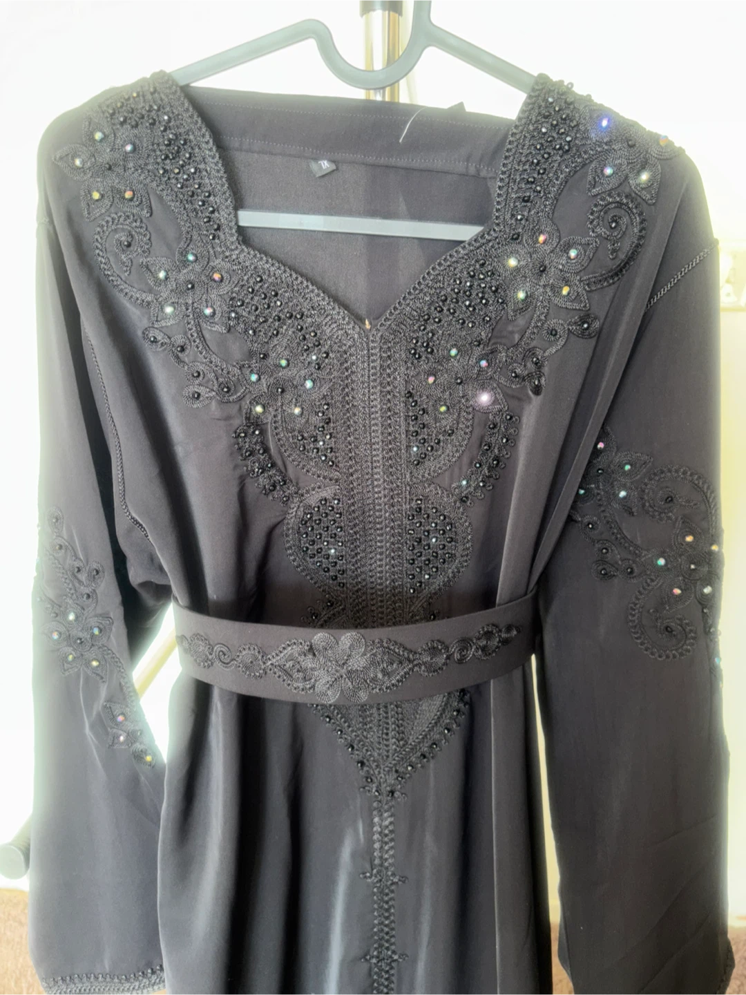Black Beaded kaftan Dress - photo 4
