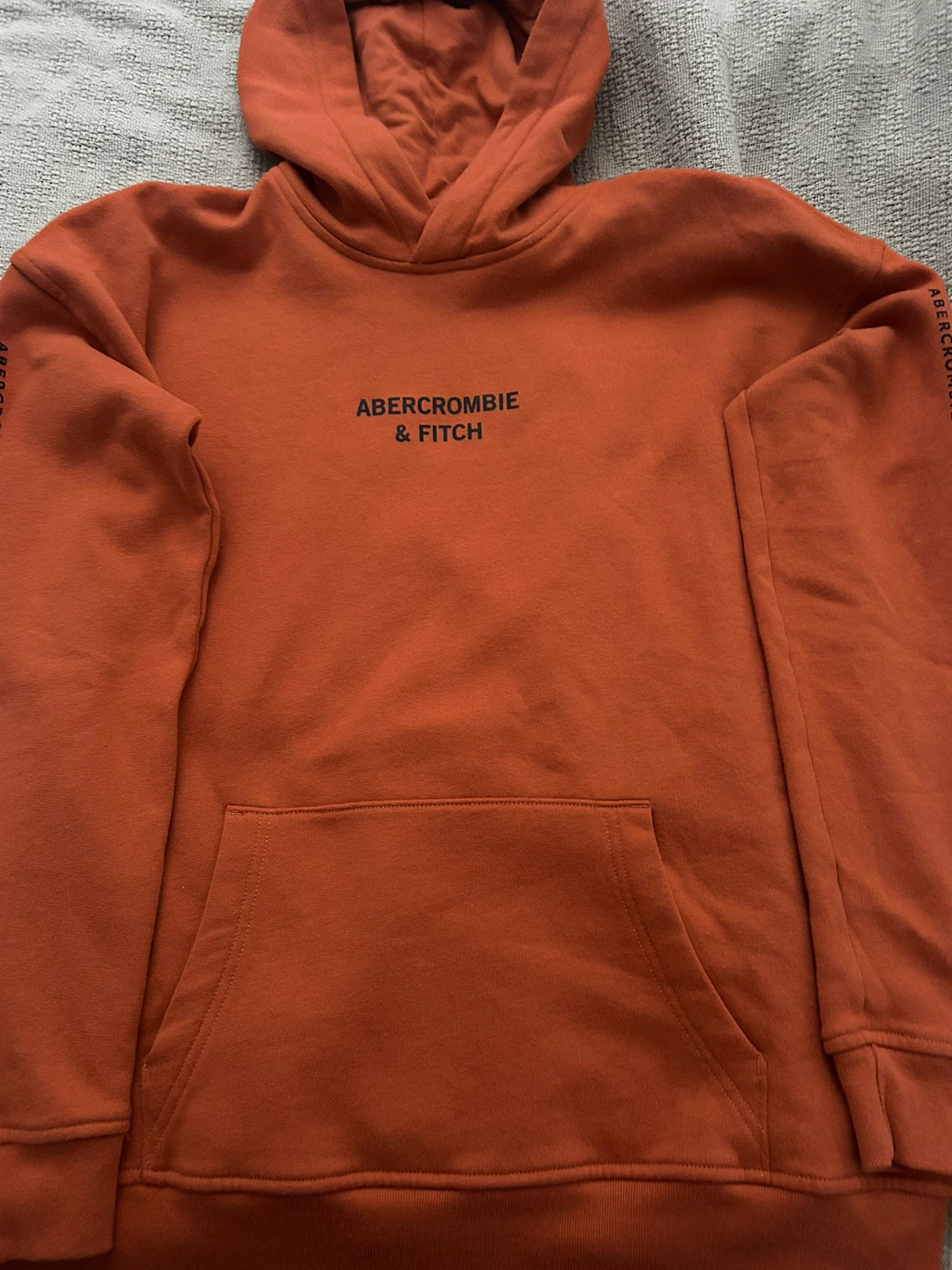 Abercrombie Kids Orange Relaxed Fit Hoodie Size 17/18 - photo 3