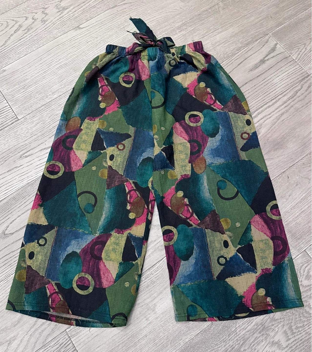Women's Printed Wide Leg Pants capris