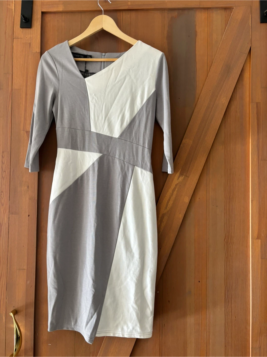 HOME YEE Women's Colour Block Dress