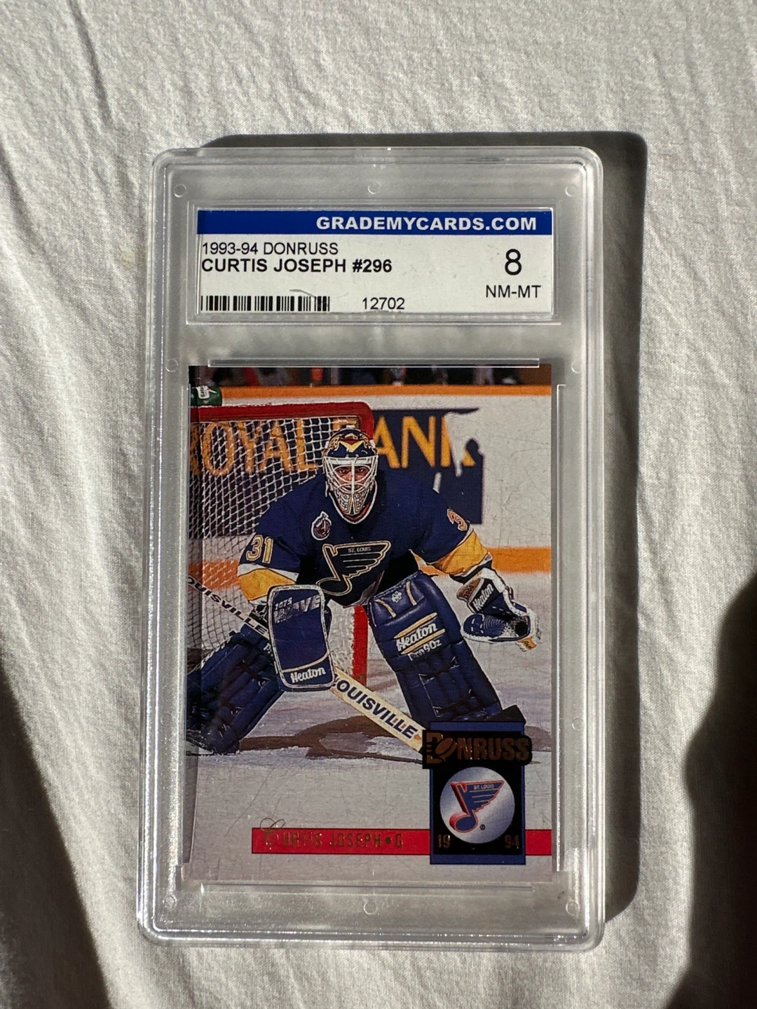 1993-94 Donruss Curtis Joseph #296 Graded Hockey Card