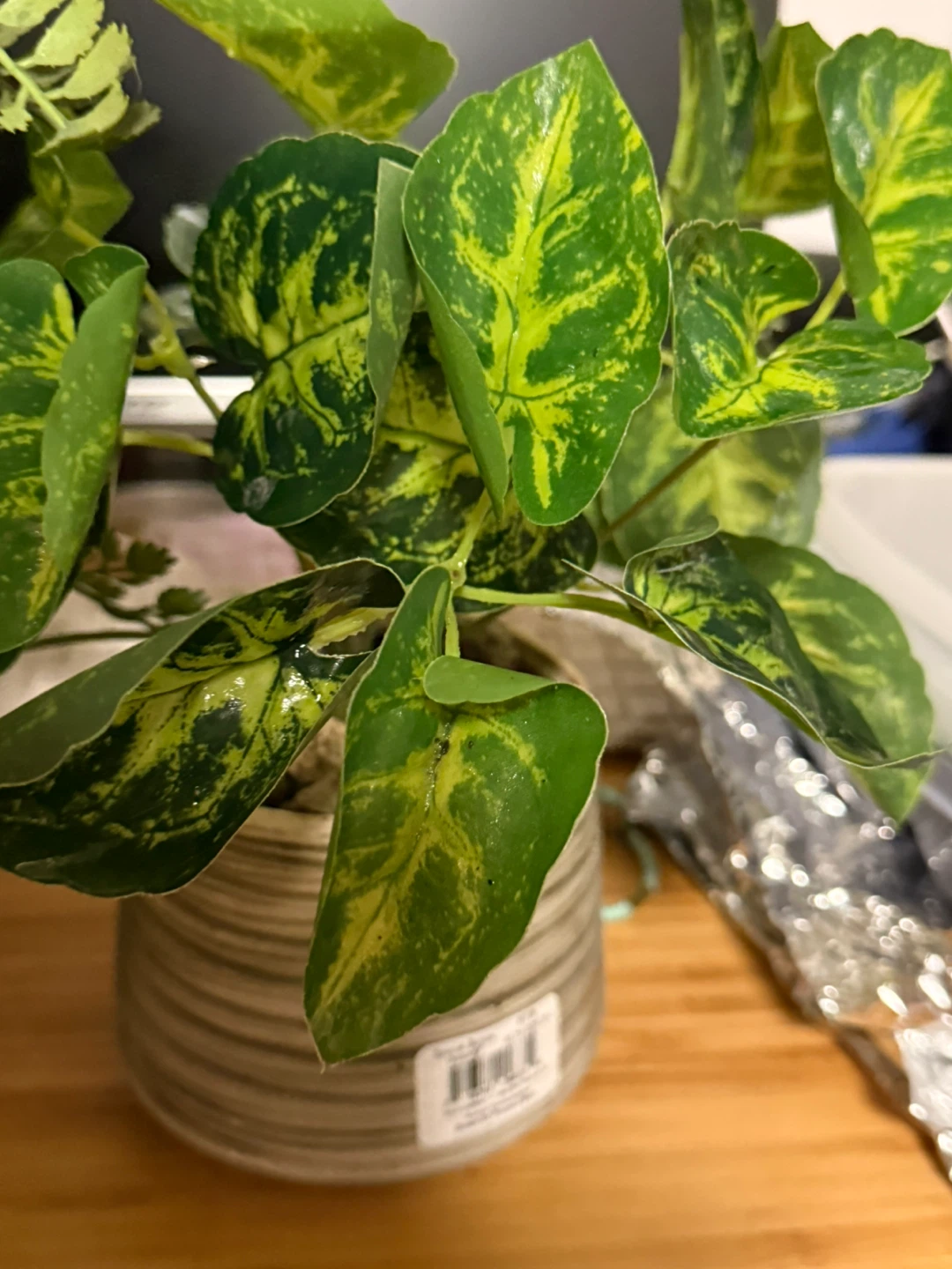 3 Artificial Monstera White Pot+2 - photo 2