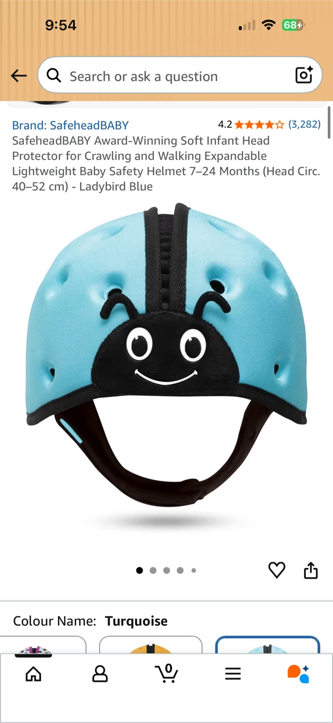 SafeheadBABY Infant Head Protector Ladybird Blue - photo 2