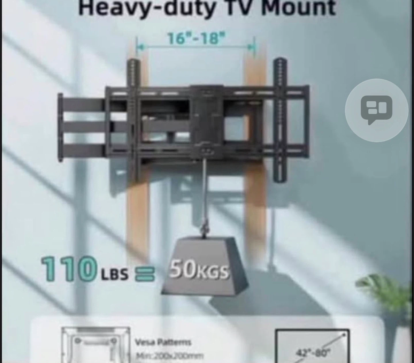 Long Arm TV Wall Mount for 42-80 - photo 3