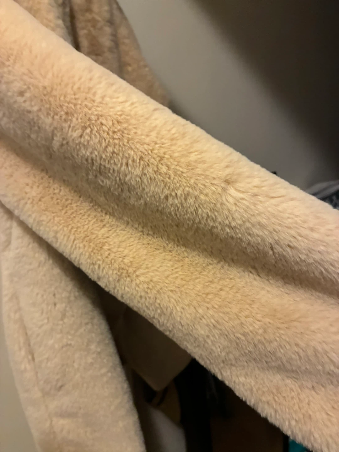 Beige Faux Fur Jacket - photo 4