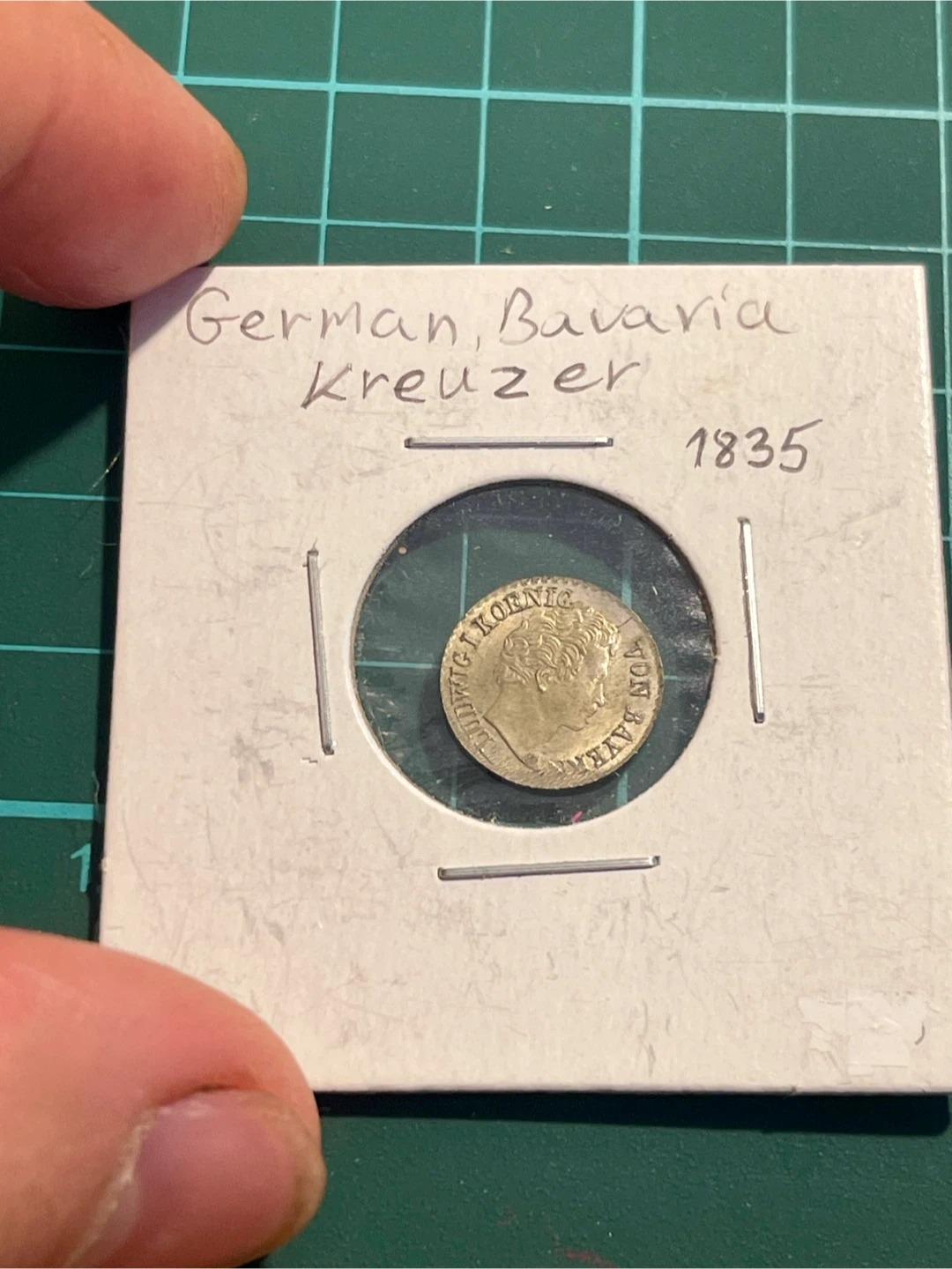 1835 German Bavaria Kreuzer Coin ‼️ERROR ‼️