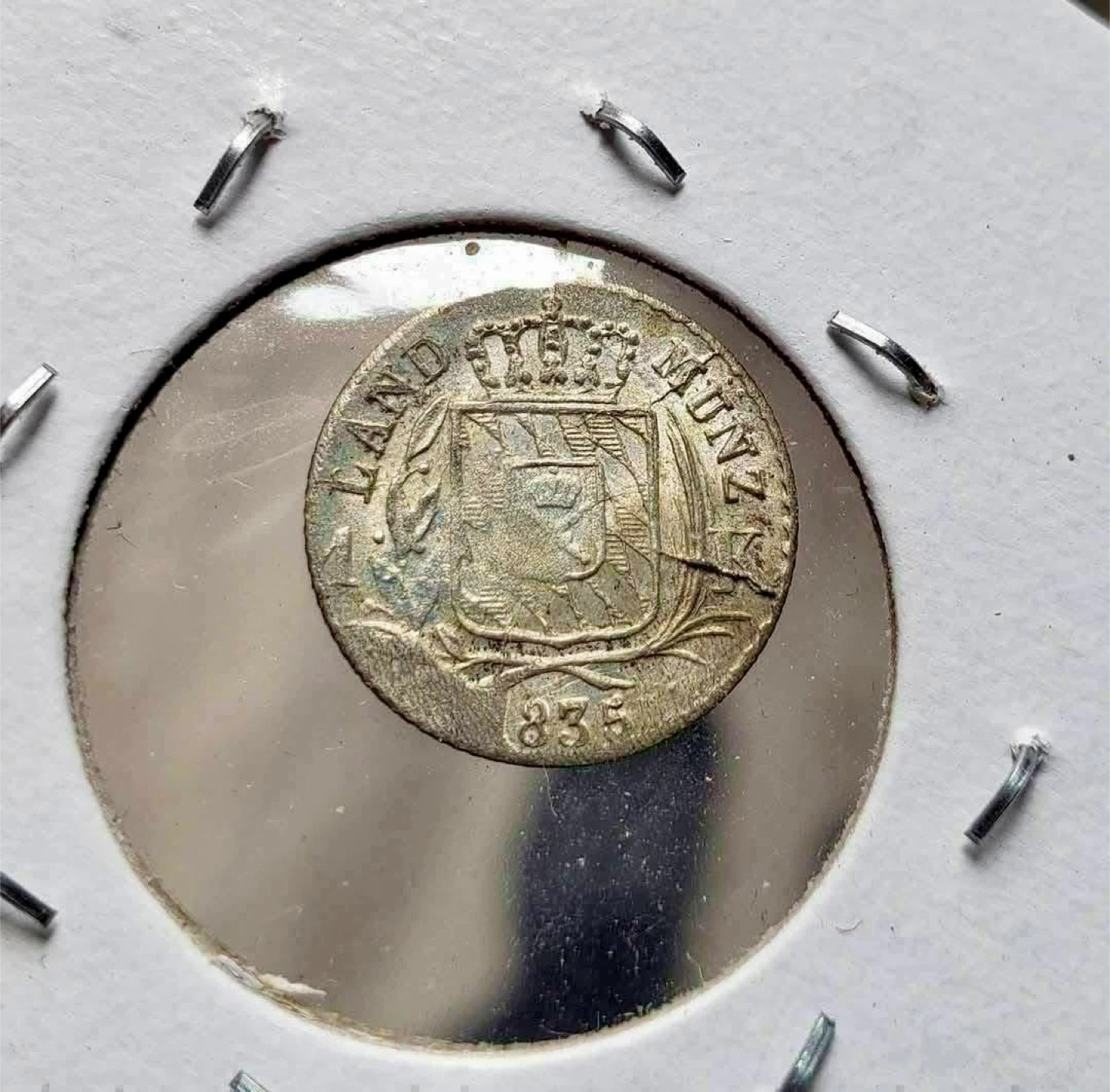 1835 German Bavaria Kreuzer Coin ‼️ERROR ‼️ - photo 4