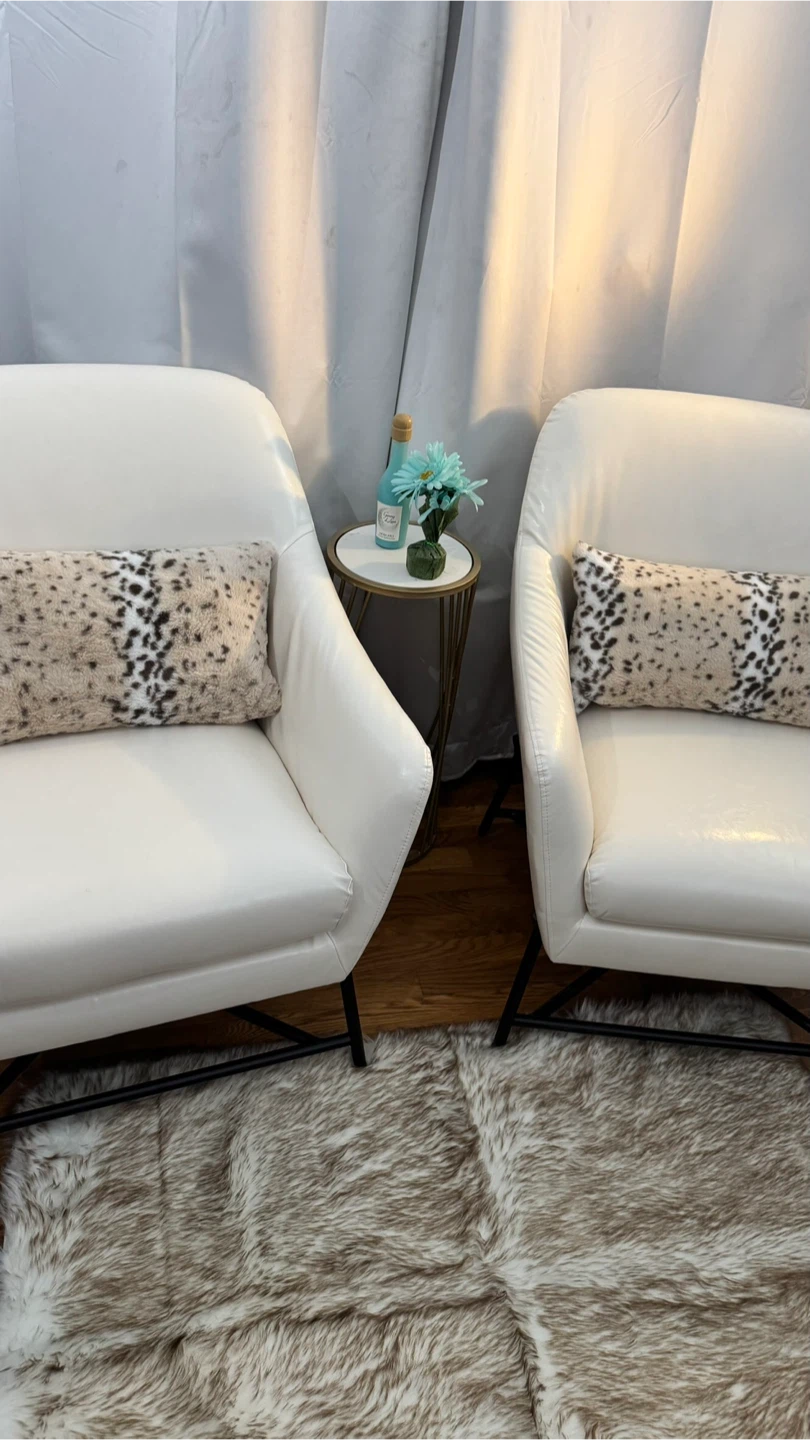❣️Set of 2 Accent Chairs with Ottoman (New) 🧡