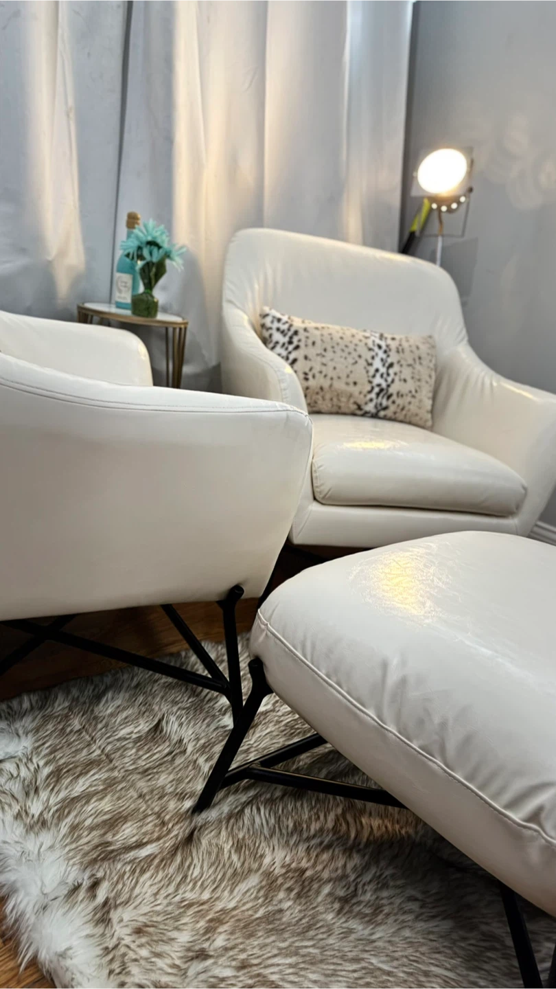❣️Set of 2 Accent Chairs with Ottoman (New) 🧡 - photo 4