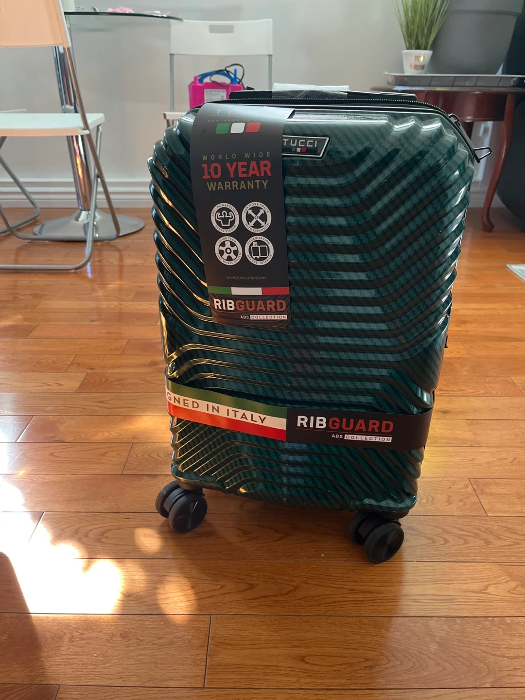 TUCCI Ribguard ABS Collection Luggage - Green