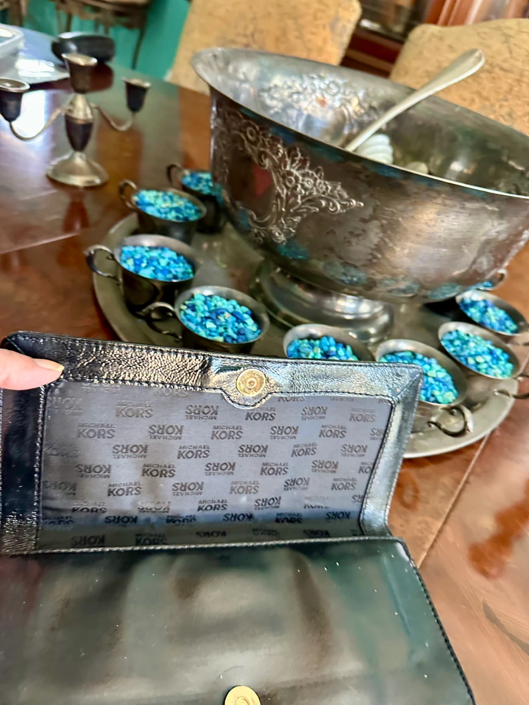 Michael Kors Black Patent Leather Clutch Wallet - photo 3