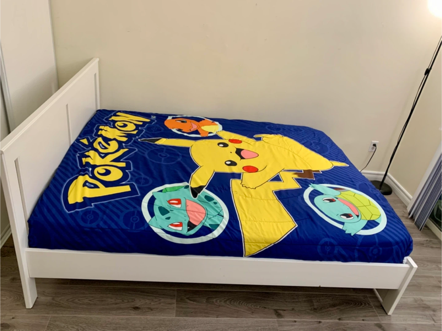 IKEA queen wooden bed frame