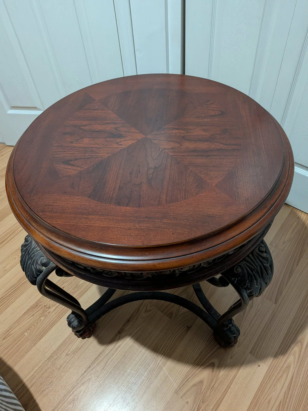 Round Wood Side Table