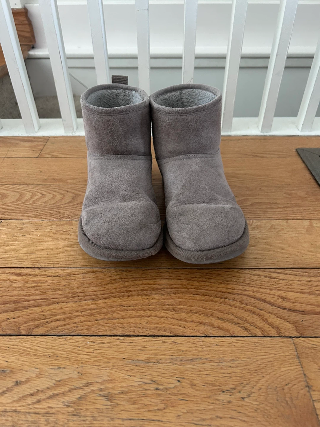 Grey Suede-Like Uggs