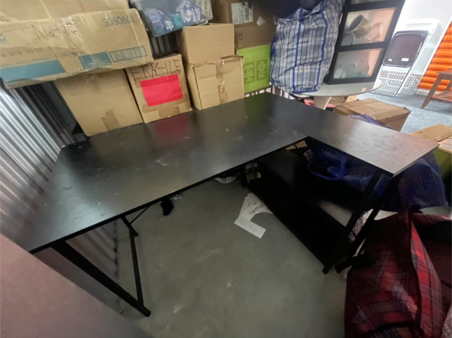 L Shaped Black Corner Desk - photo 3