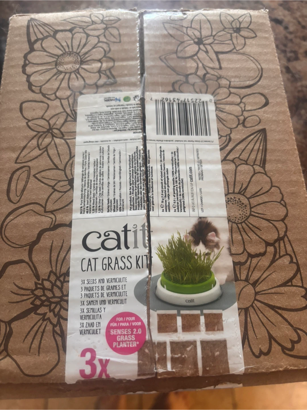 Catit Cat Grass Kit (3x Seeds & Vermiculite)