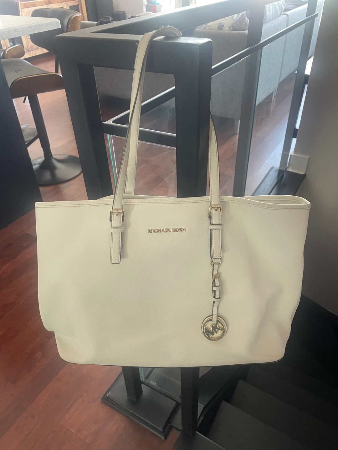 Michael Kors White Tote Bag