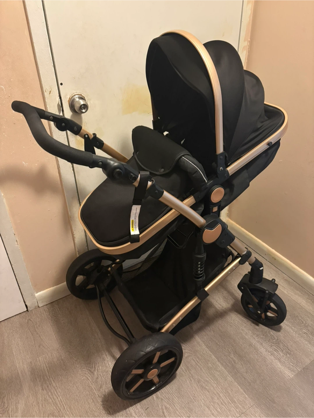 Supperbebe 3 in 1 Baby Travel System - Black Gold - photo 4