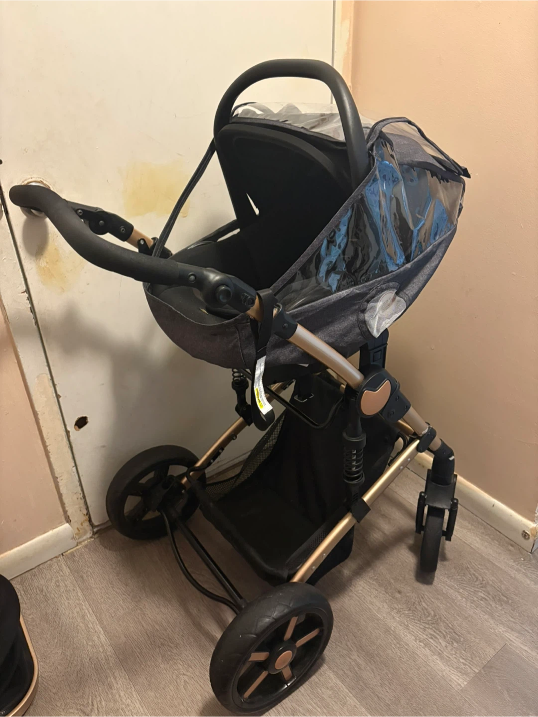 Supperbebe 3 in 1 Baby Travel System - Black Gold - photo 3