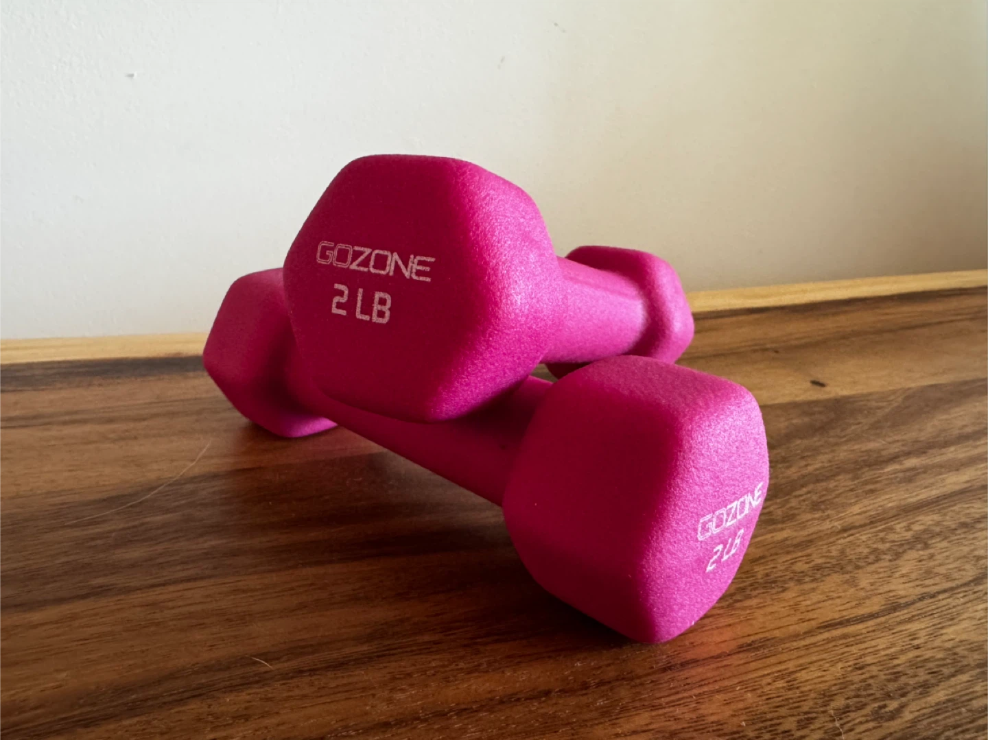 GoZone Pink Dumbbells (2 lb each)
