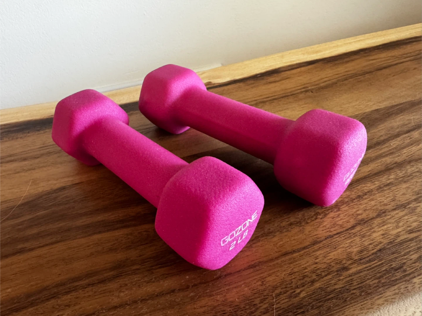 GoZone Pink Dumbbells (2 lb each) - photo 2