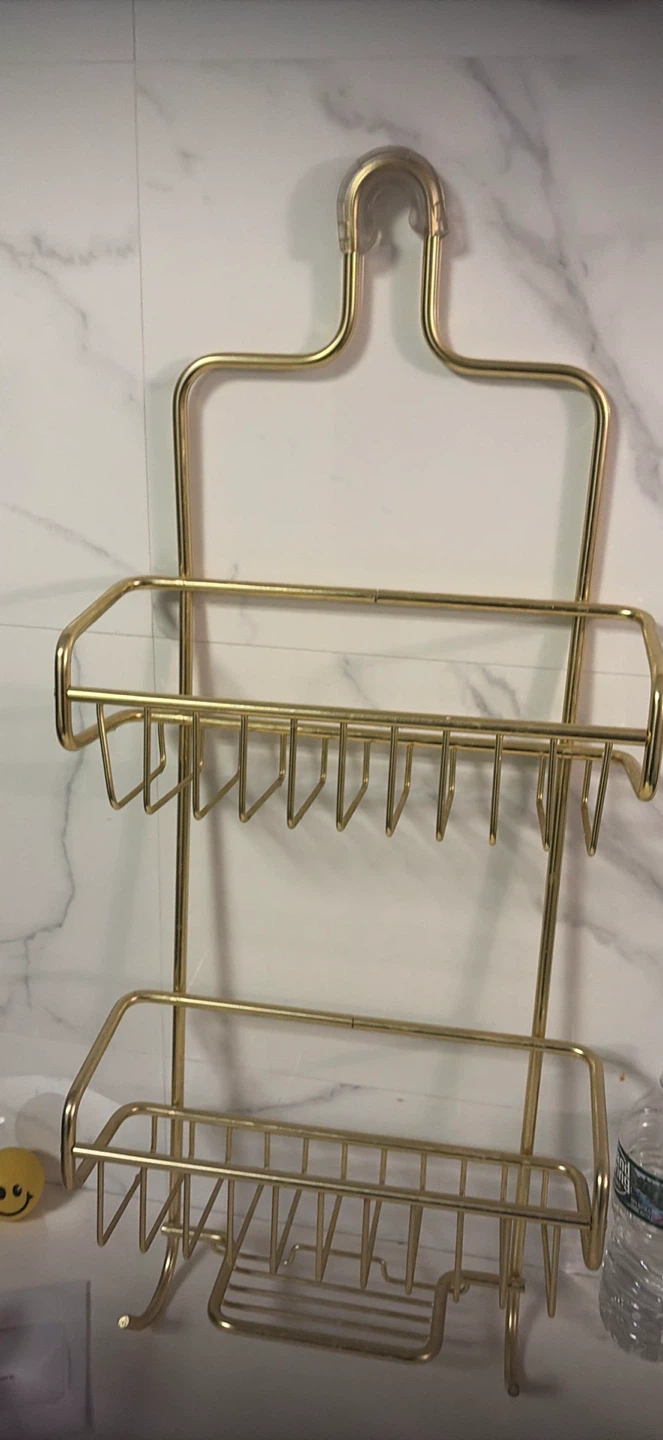 Gold Metal 2-Tier Shower Caddy