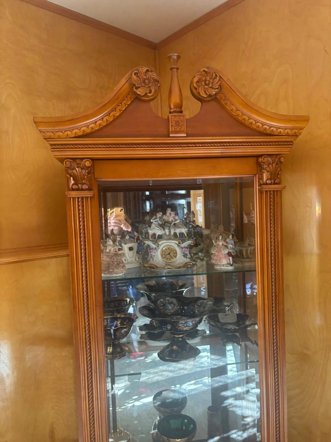 Wooden Display Cabinet with Glass Doors - photo 4