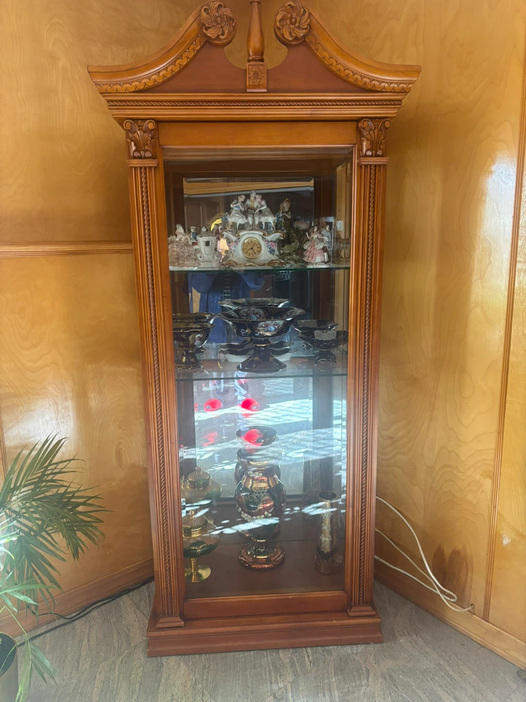 Wooden Display Cabinet with Glass Doors - photo 5