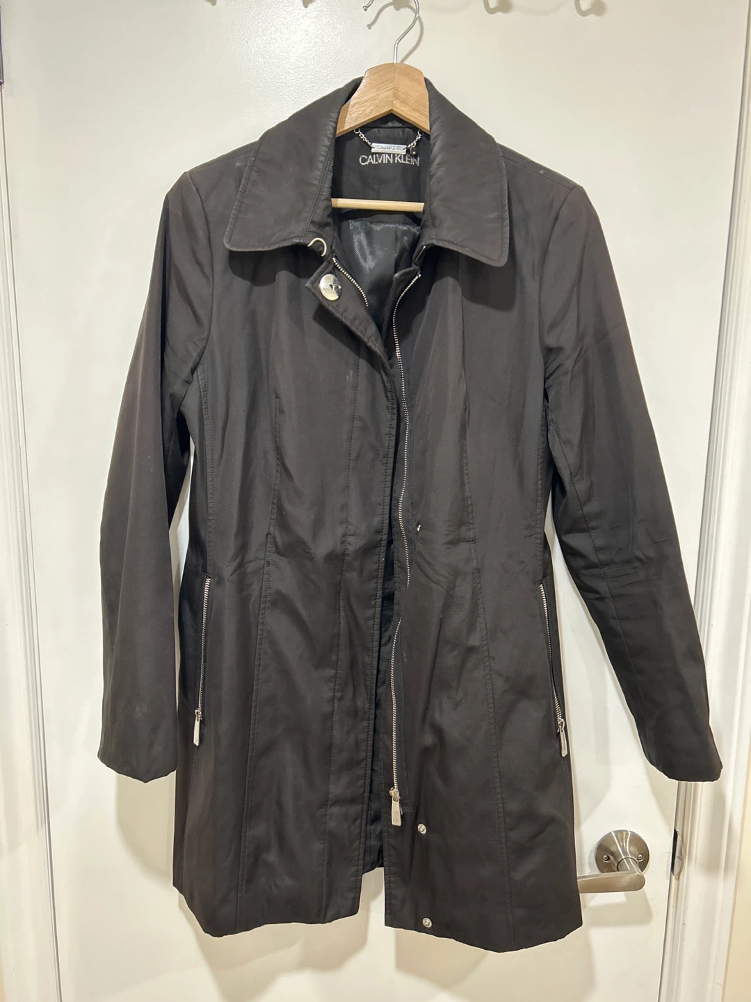 Calvin Klein Black Trench Coat
