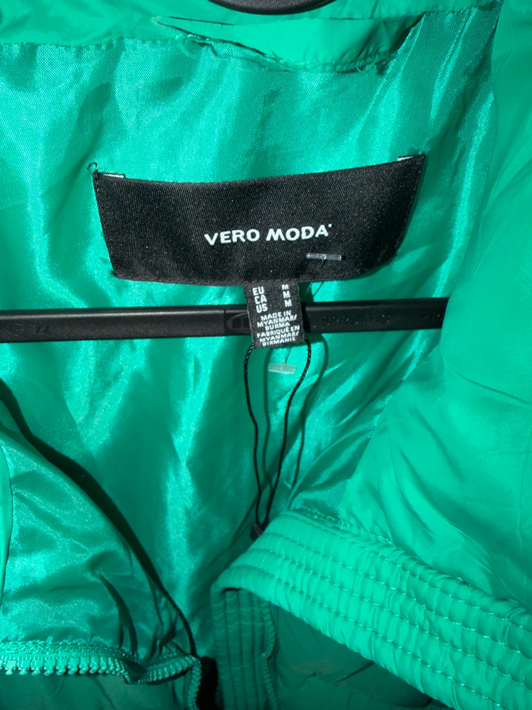 Vero Moda Green Puffer Vest - Medium - photo 3