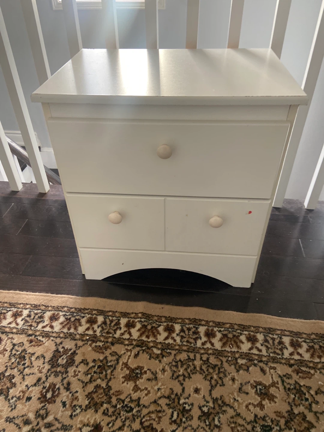 White 3-Drawer Dresser