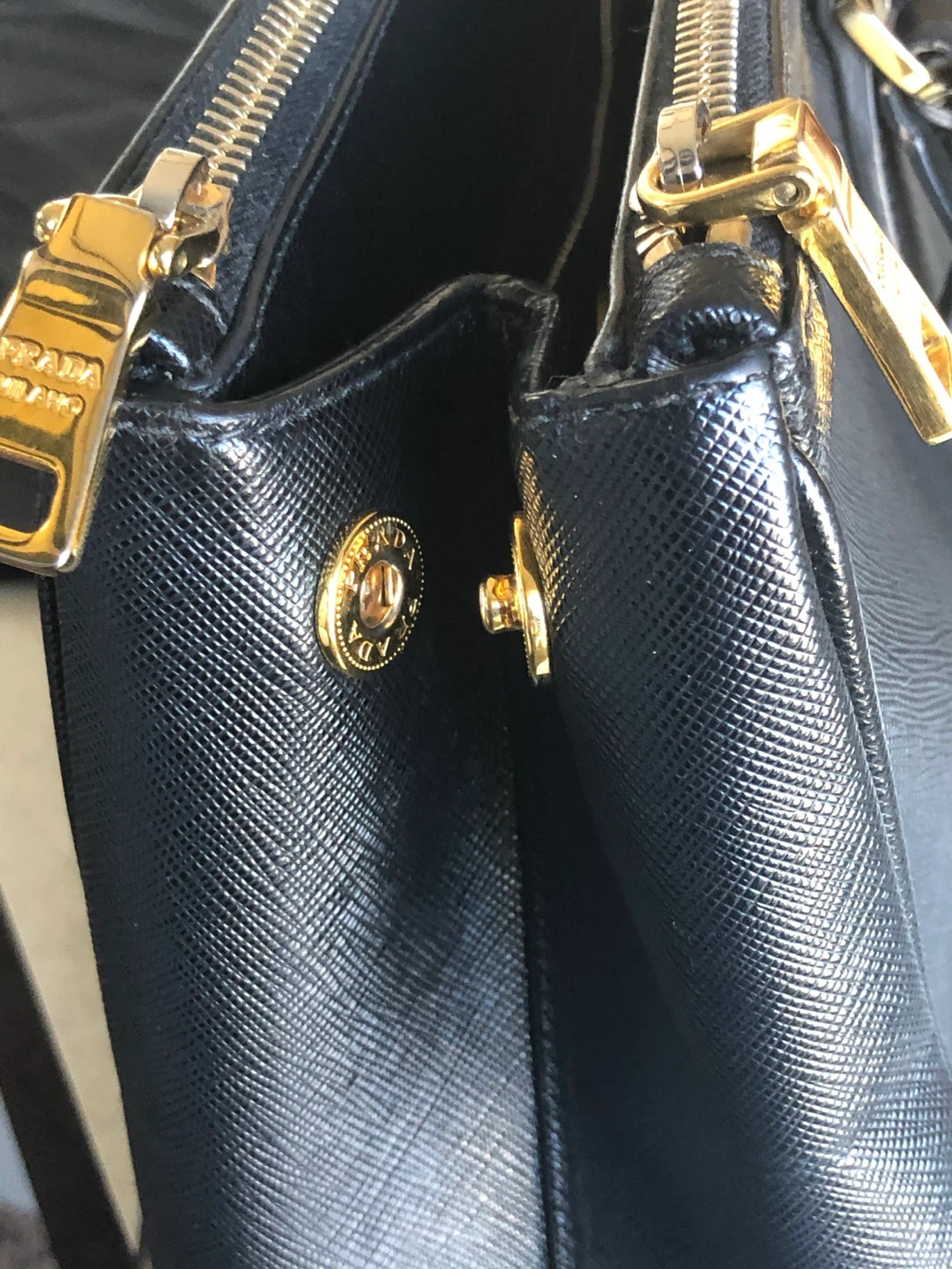 Prada Black Leather Tote Bag - photo 4