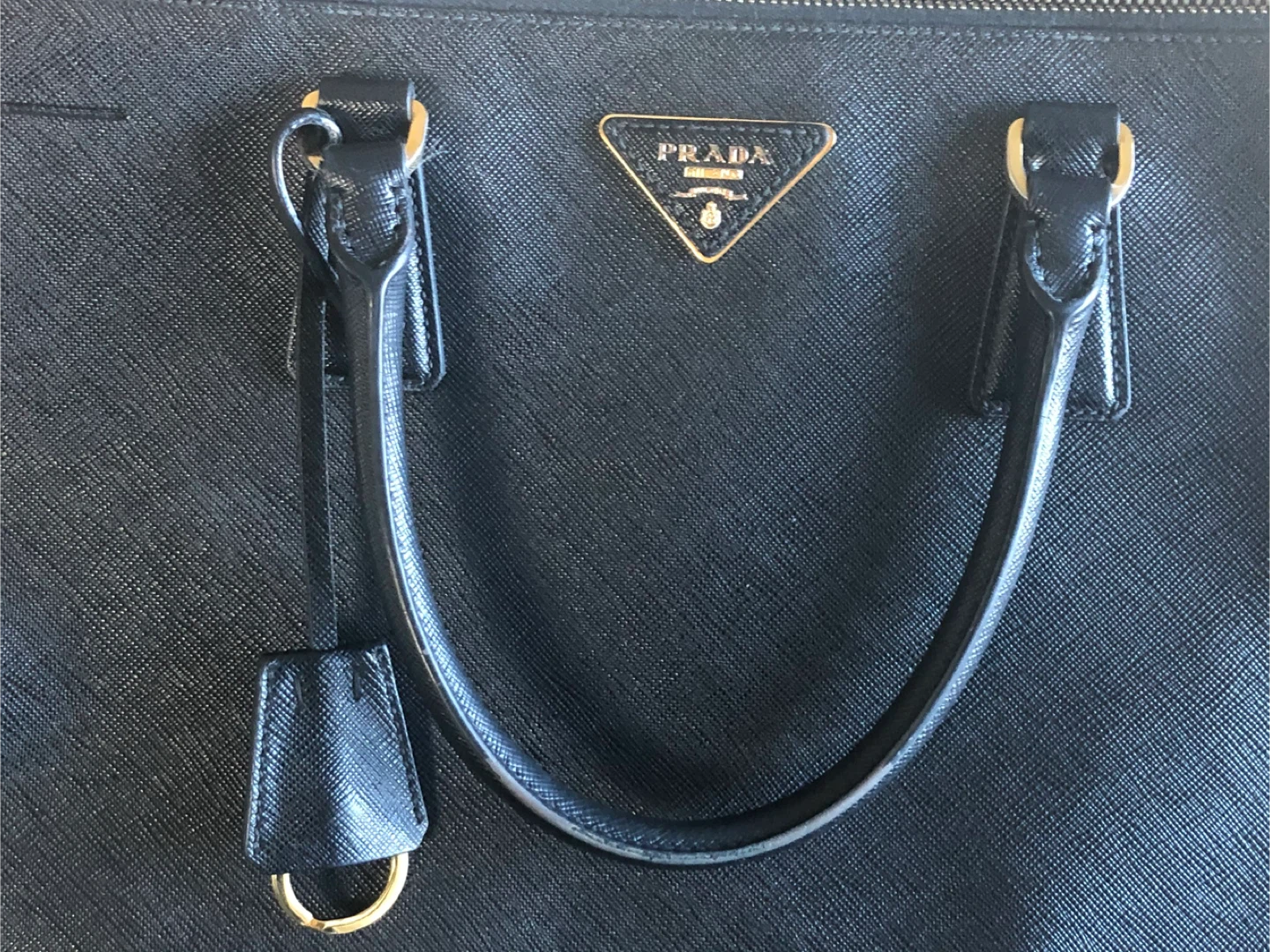 Prada Black Leather Tote Bag - photo 3