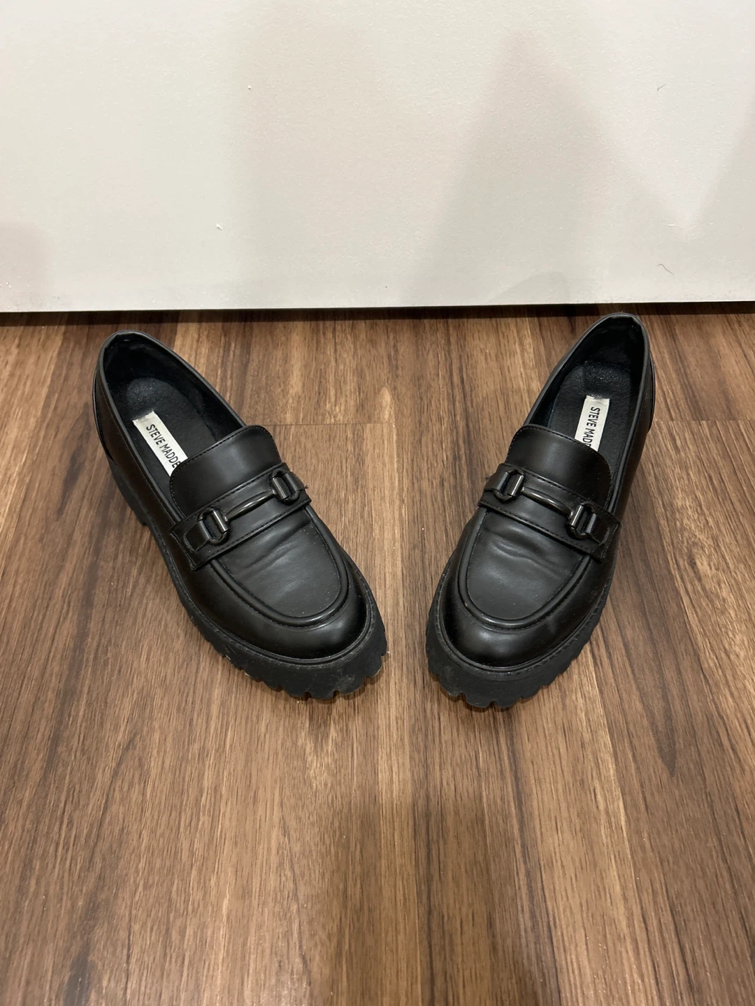 Steve Madden Black Loafers