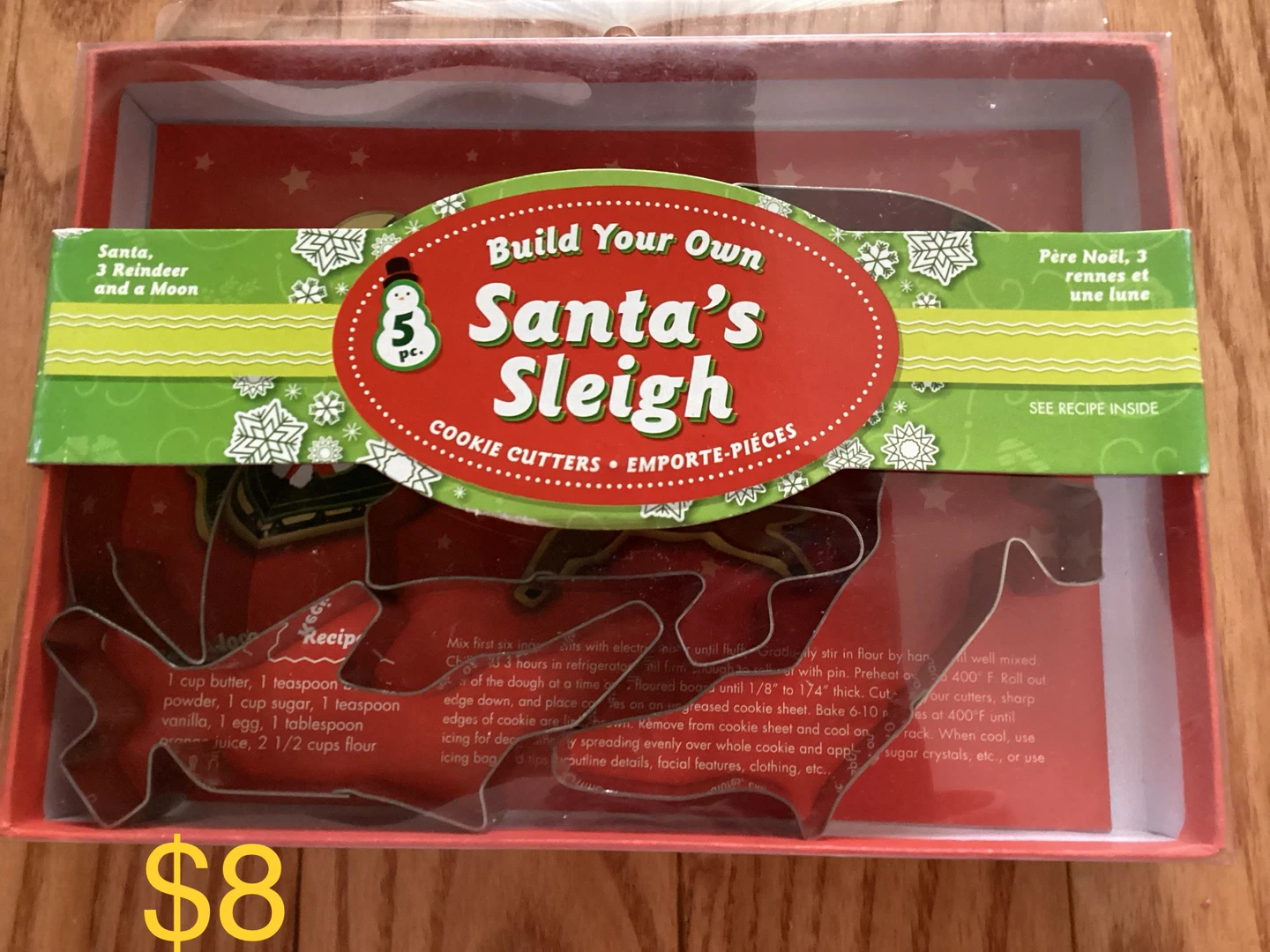 Build Your Own Santa's Sleigh Cookie Cutters - 5 Pc