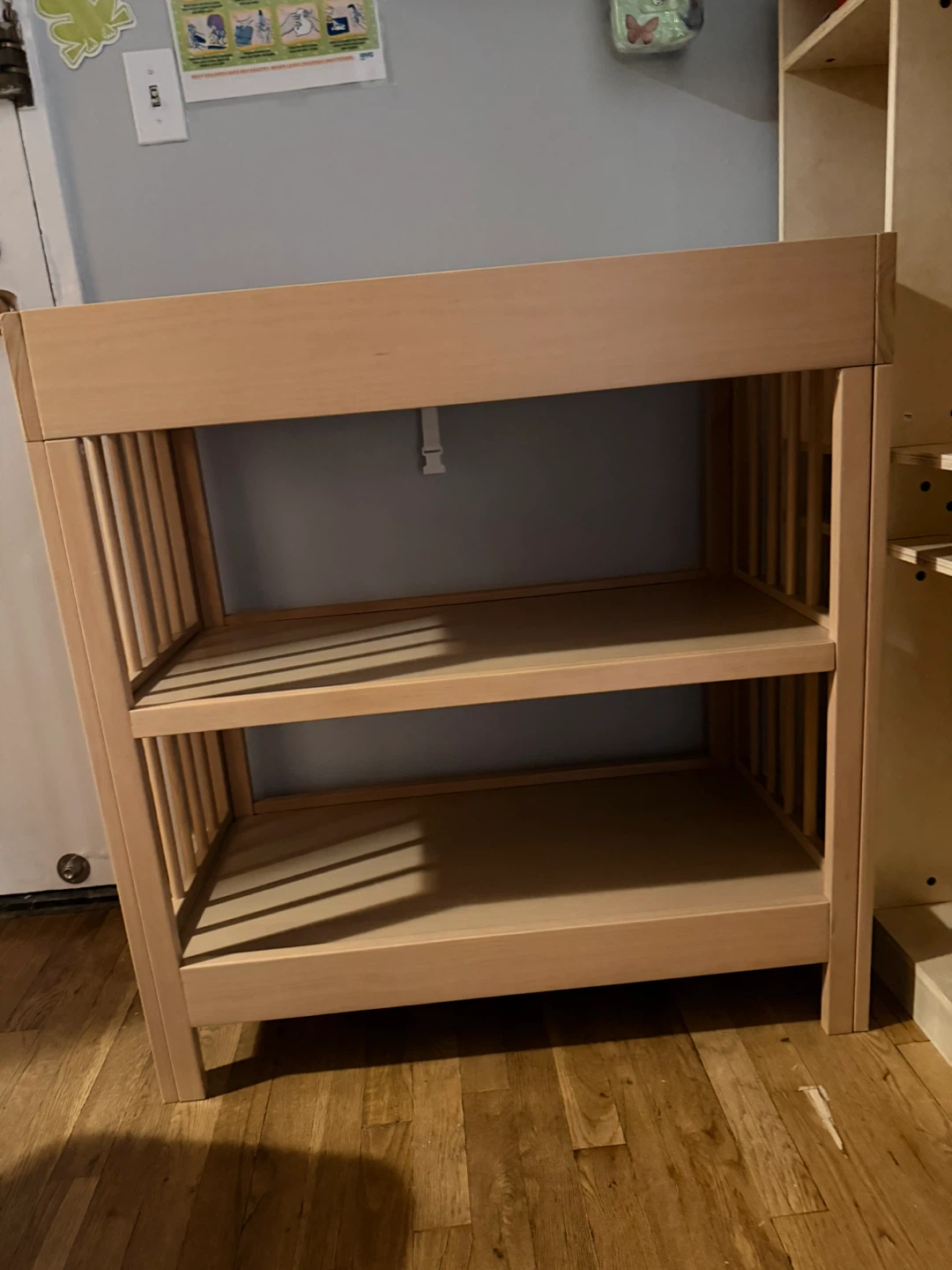 Wooden Baby Changing Table Station with Shelves - photo 4