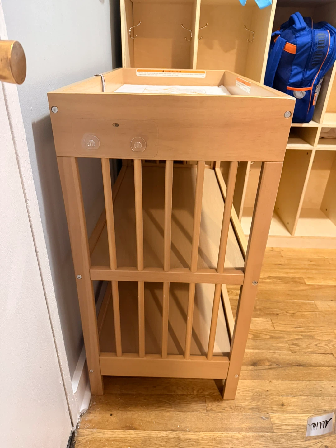 Wooden Baby Changing Table Station with Shelves - photo 2