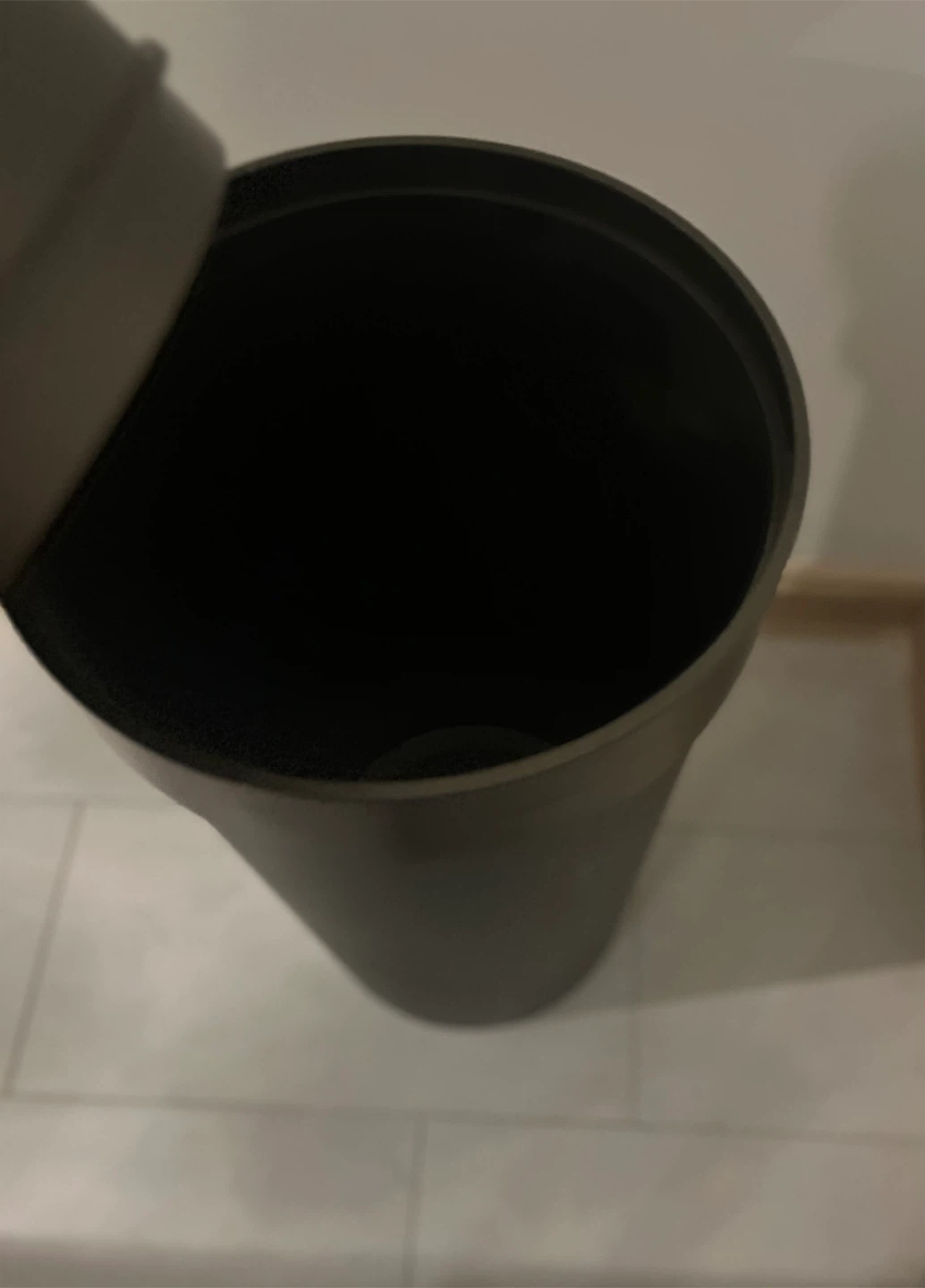 Grey Flip-Top Trash Can - photo 4