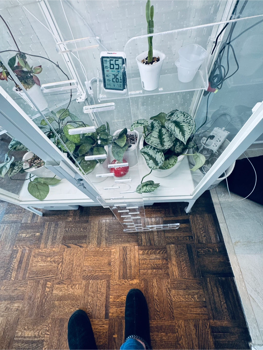 Made for Milsbo Wide Cabinet Clear Acrylic Plant Shelf Insert - photo 2