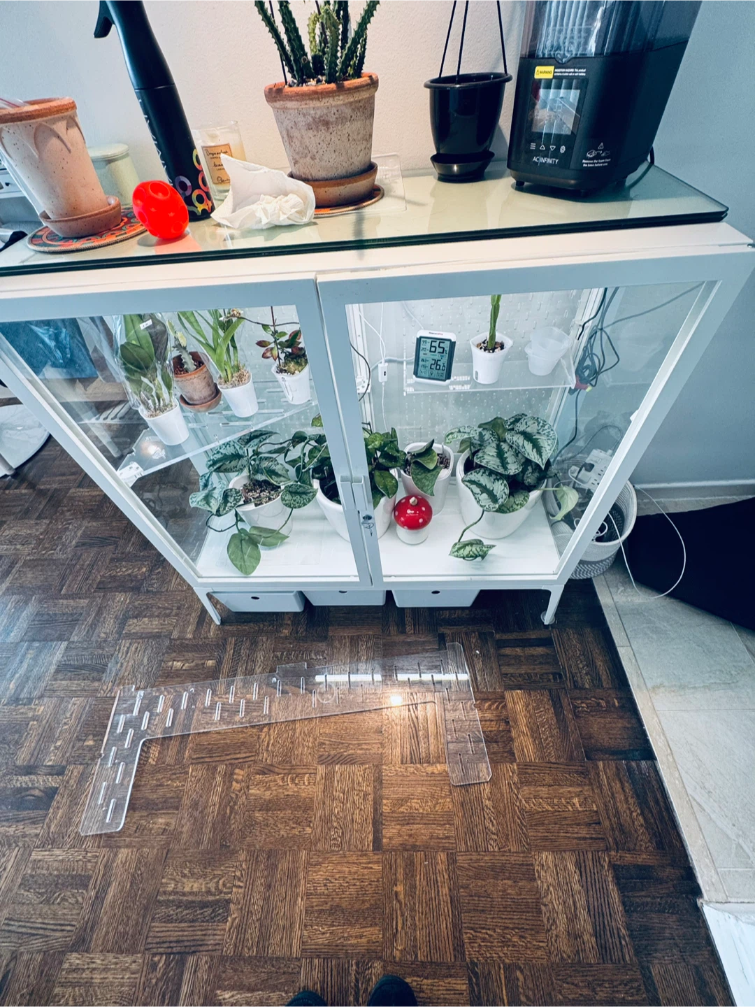 Made for Milsbo Wide Cabinet Clear Acrylic Plant Shelf Insert