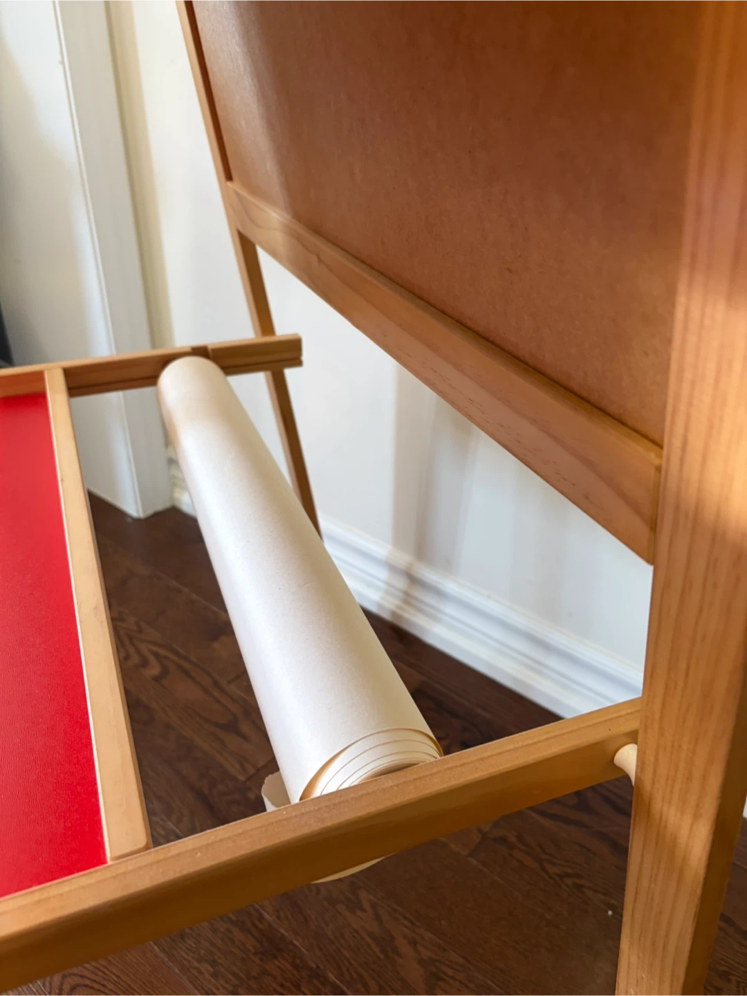 Wooden Double-Sided Easel with Paper Roll - photo 3