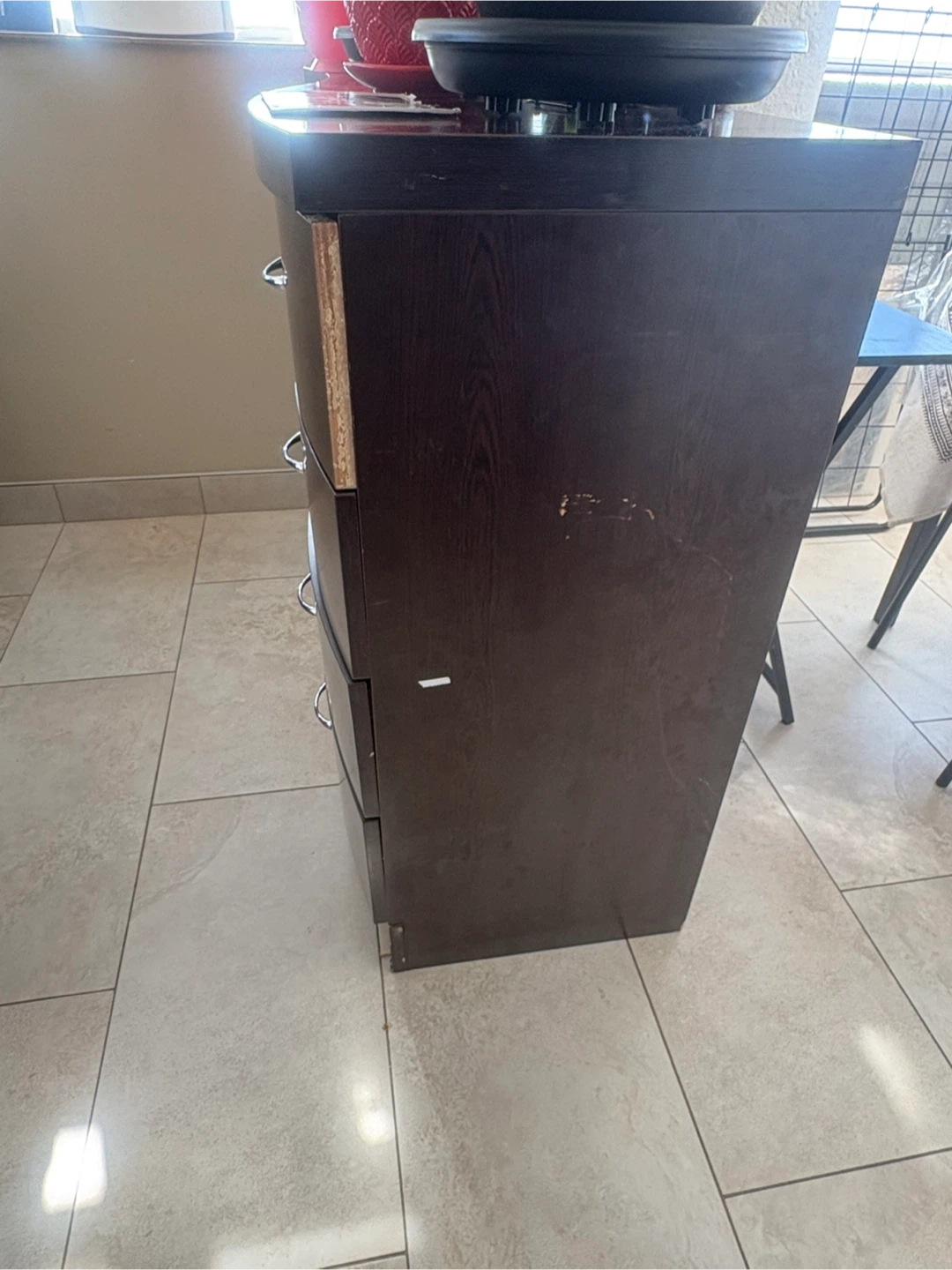 Dark Brown 6-Drawer Dresser - photo 2