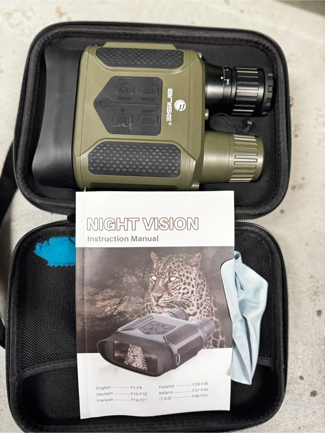 Night vision binoculars