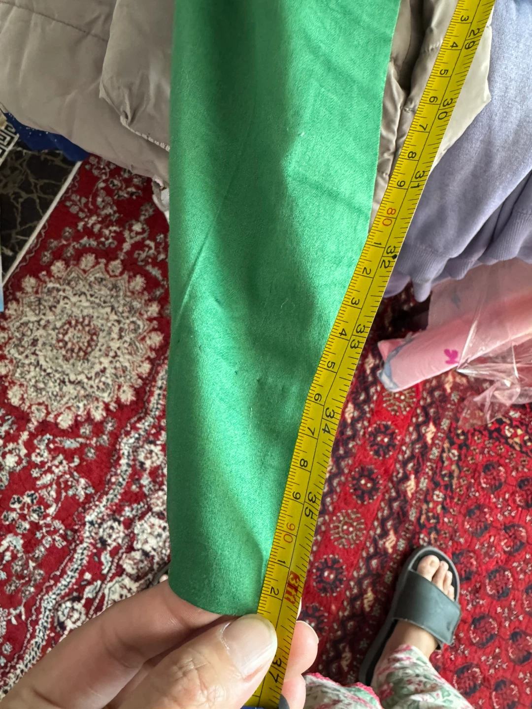 Green Embroidered Kurti with Pants - photo 3