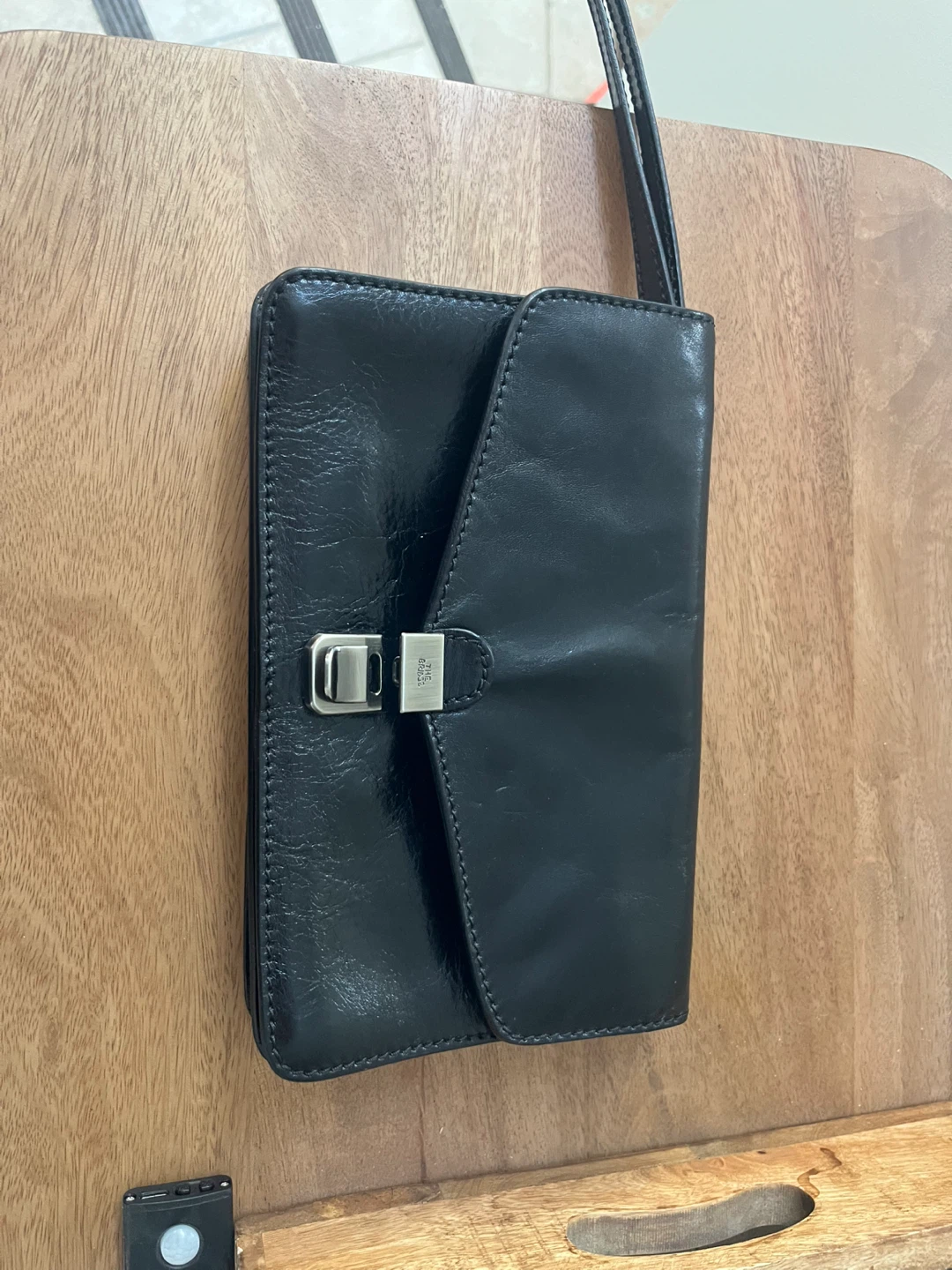 The Bridge Black Leather Clutch - photo 2